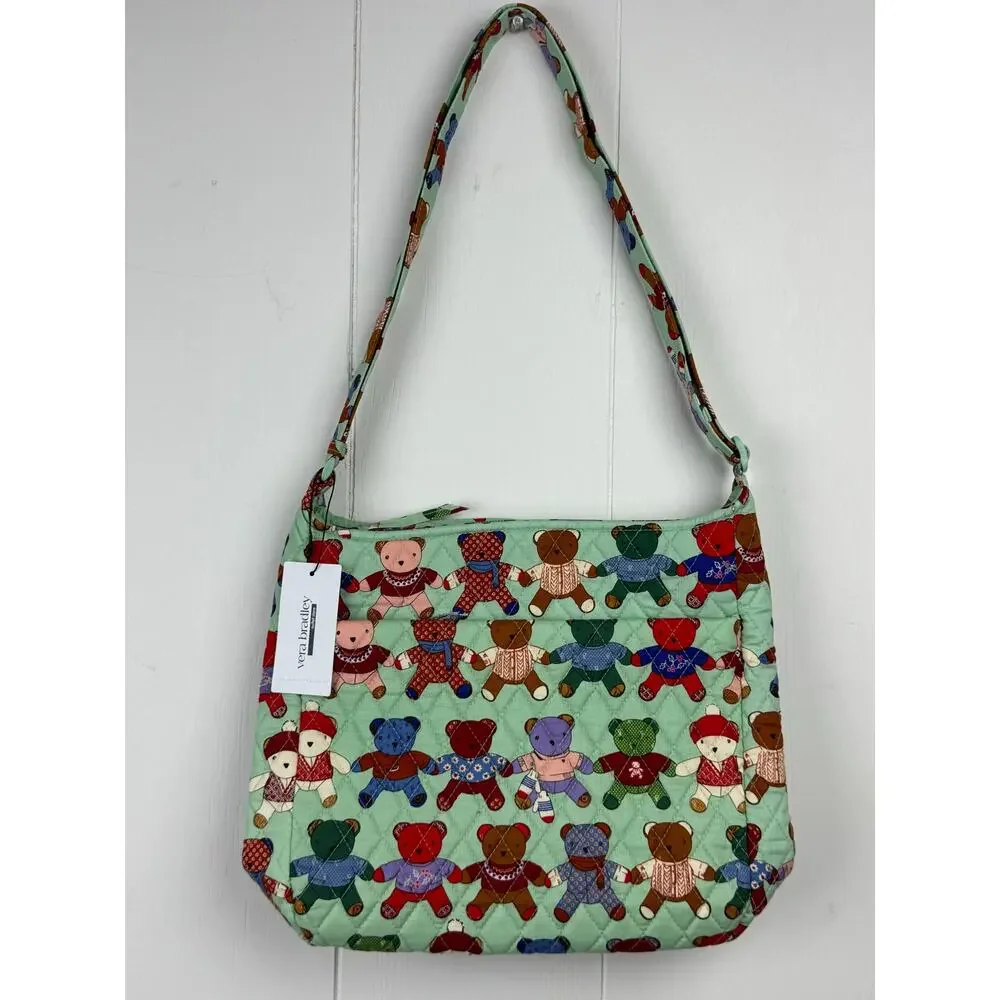 Vera Bradley Toasty Teddies Essential XL Crossbody, NWT